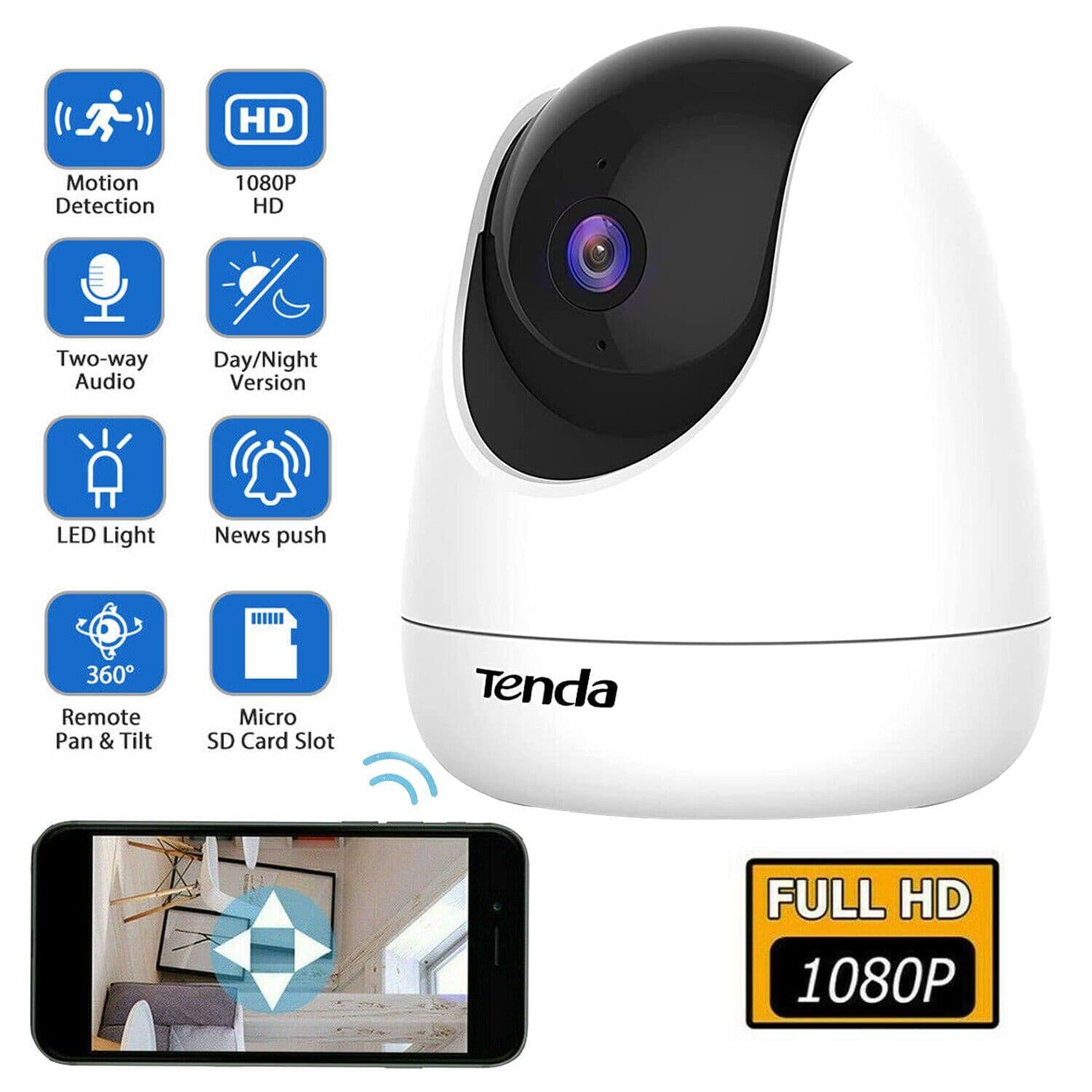 Tenda CP3 2MP Wireless Surveillance Full-HD 1080P 360 Degree Camera Wifi IP 3